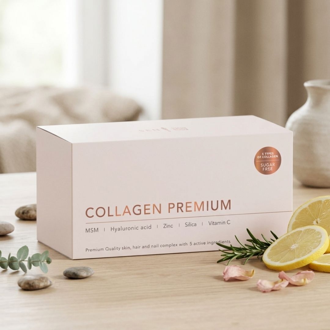 SEN Kolagen Premium + MSM v vrečkah za sijočo kožo, močne lase in nohte
