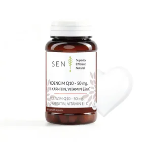 Koencim Q10 50 mg, l-karnitin, vitamina E in C