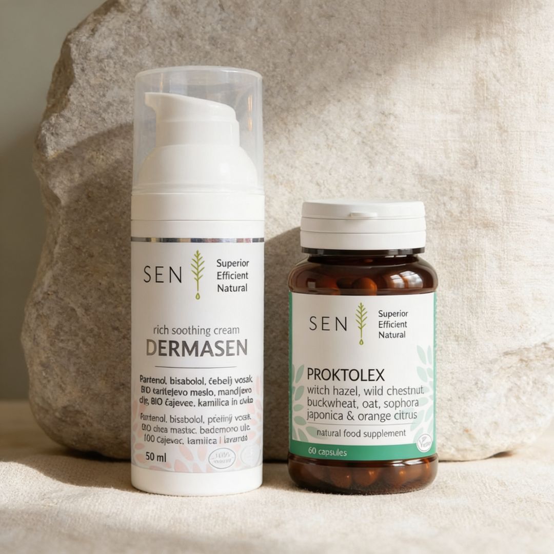 Proktolex kapsule in Dermasen krema