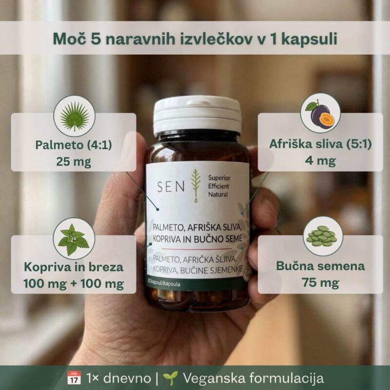 Afriška sliva, palmeto, sestavine