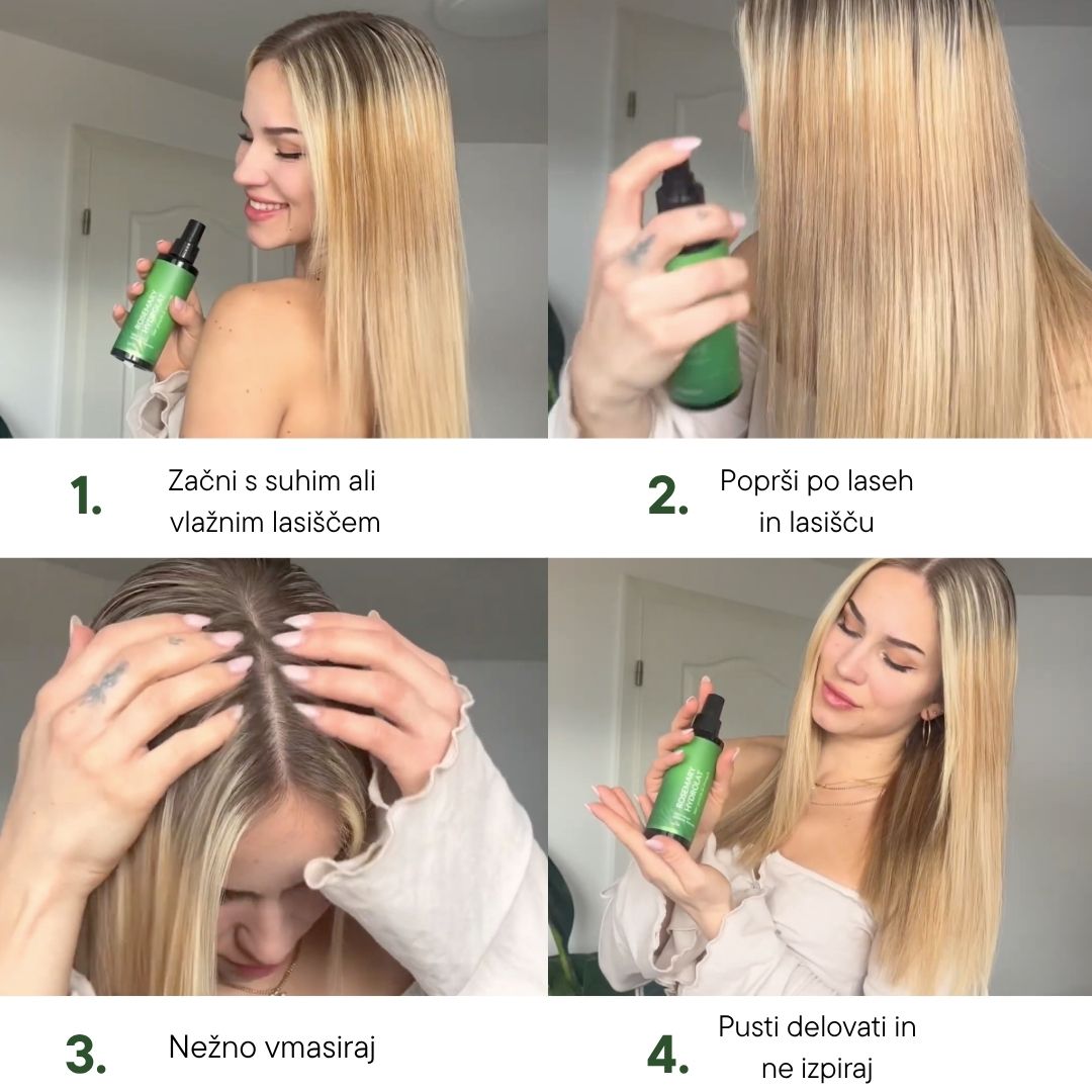 Postopek uporabe hidrolata rožmarina