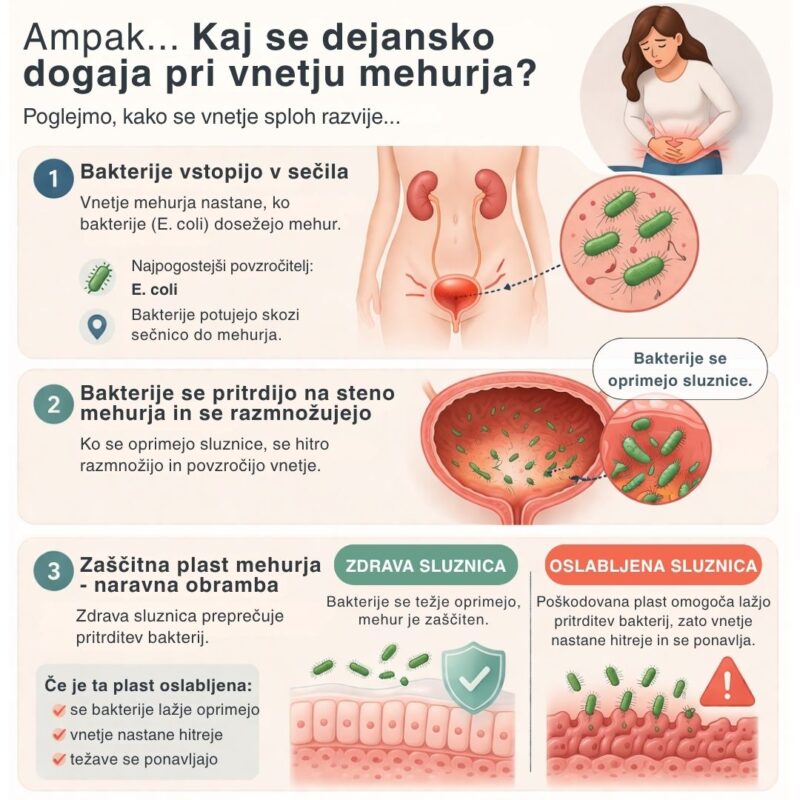 Florasen, kaj se dogaja pri vnetju mehurja