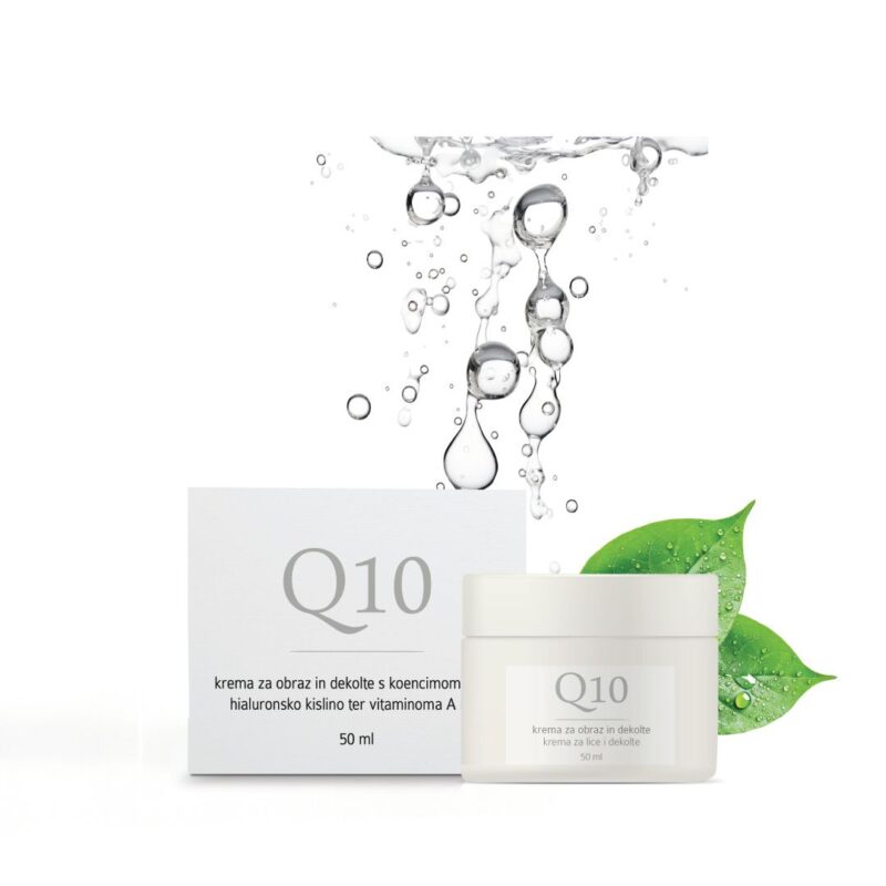 Q10 krema s hialuronsko kislino, vitaminoma A in E proti gubam